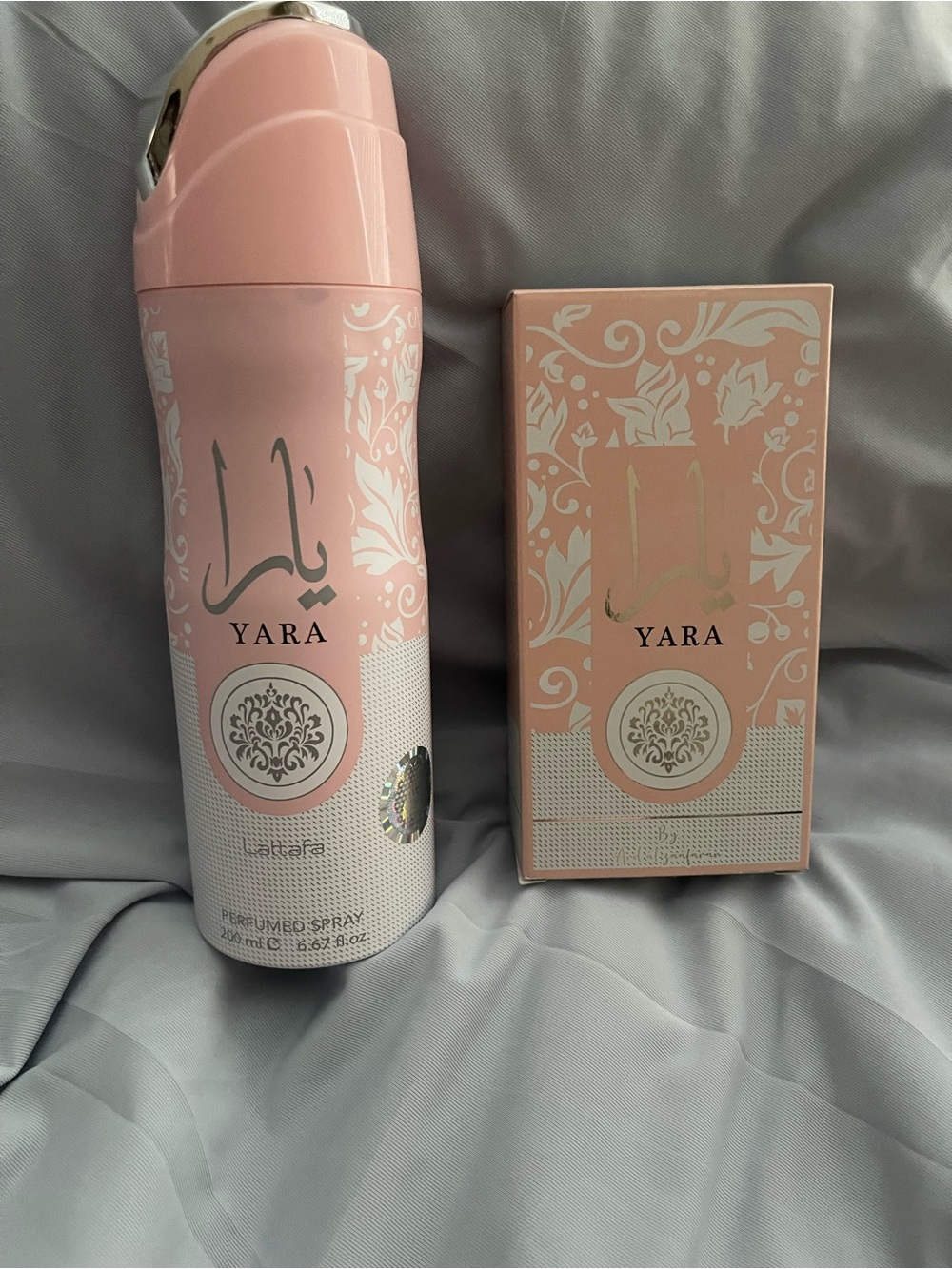 Fragrance/Body Spray and bottle of perfume